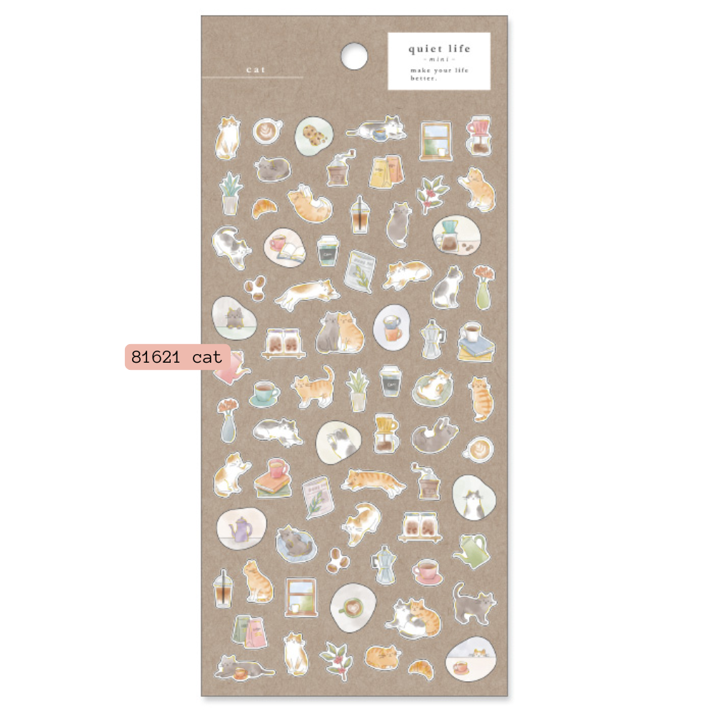 Mind Wave Quiet life Mini Sticker-Cat