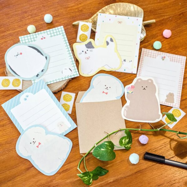 Furukawashiko Watashi-biyori Die-cut Mini Letter Set - Image 2